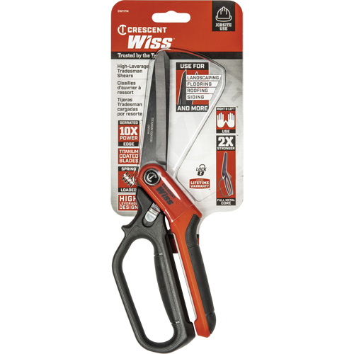 Heavy-Duty Tradesman Shears, 11", Single Ring Handle Mukwa Safety Services