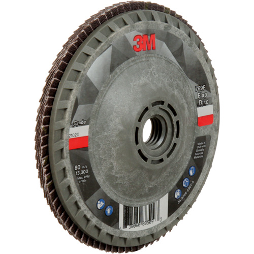 Disque &agrave; lamelles &agrave; changement rapide 769F, 4-1/2" x 5/8"-11, Type 27, Grain 120+, C&eacute;ramique Mukwa Safety Services