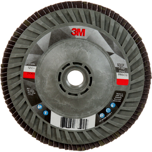769F Quick Change Flap Disc, 5" x 5/8"-11, Type 27, 120+ Grit, Ceramic Mukwa Safety Services