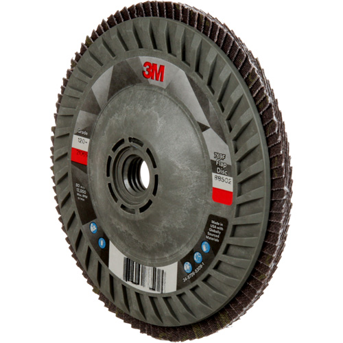 769F Quick Change Flap Disc, 5" x 5/8"-11, Type 27, 120+ Grit, Ceramic Mukwa Safety Services