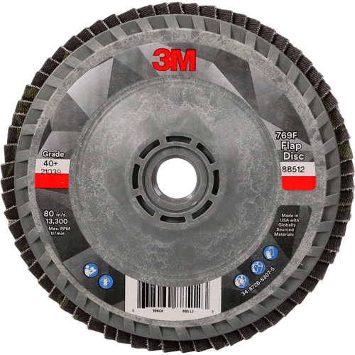 Disque &agrave; lamelles &agrave; changement rapide 769F, 4-1/2" x 5/8"-11, Type 27, Grain 40+, C&eacute;ramique Mukwa Safety Services