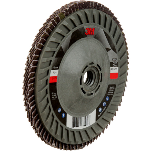 Disque &agrave; lamelles &agrave; changement rapide 769F, 5" x 5/8"-11, Type 29, Grain 40+, C&eacute;ramique Mukwa Safety Services