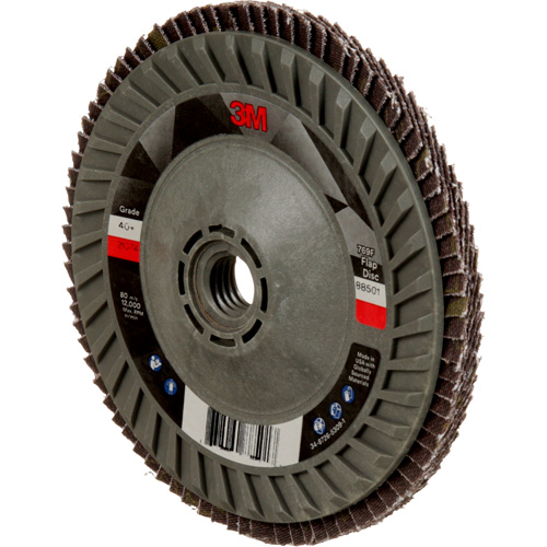 Disque &agrave; lamelles &agrave; changement rapide 769F, 5" x 5/8"-11, Type 29, Grain 40+, C&eacute;ramique Mukwa Safety Services