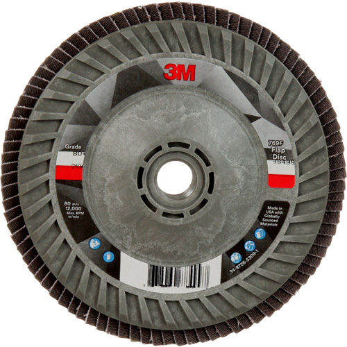 769F Quick Change Flap Disc, 5" x 5/8"-11, Type 29, 80+ Grit, Ceramic Mukwa Safety Services