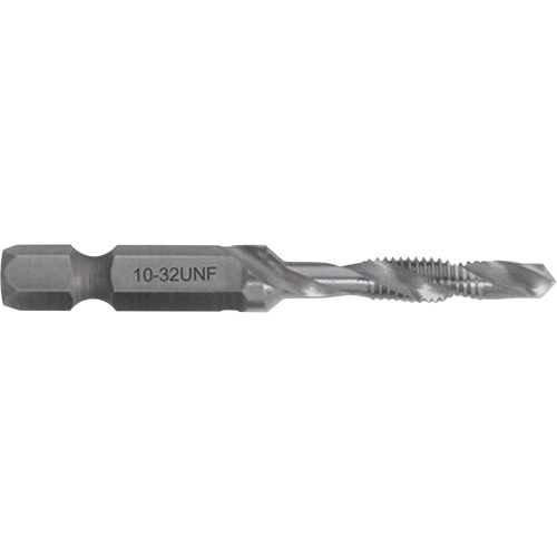 Drill/Tap Bit, #10, High Speed Steel Mukwa Safety Services