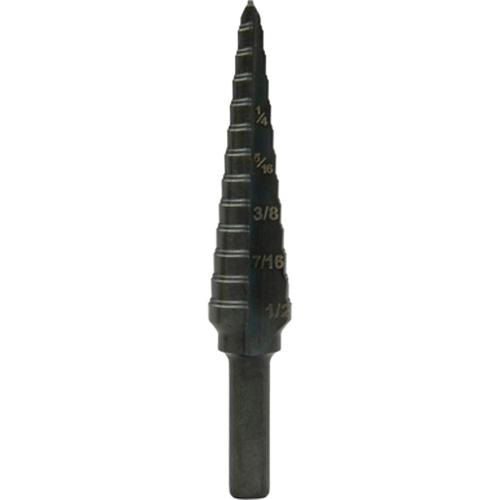 Step Bit, 1/8"/3.2 mm - 1/2"/12.7 mm  Mukwa Safety Services