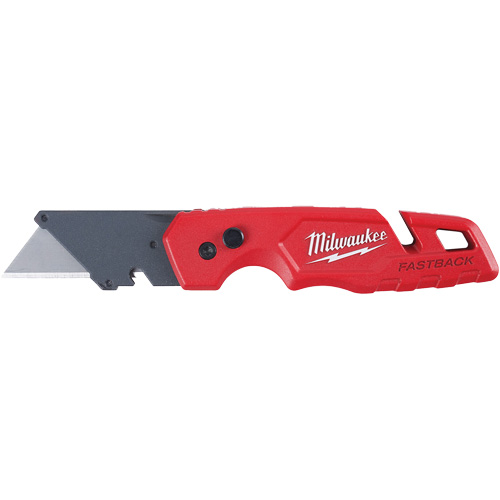 FASTBACK Folding Utility Knife, Metal Handle Mukwa Safety Services