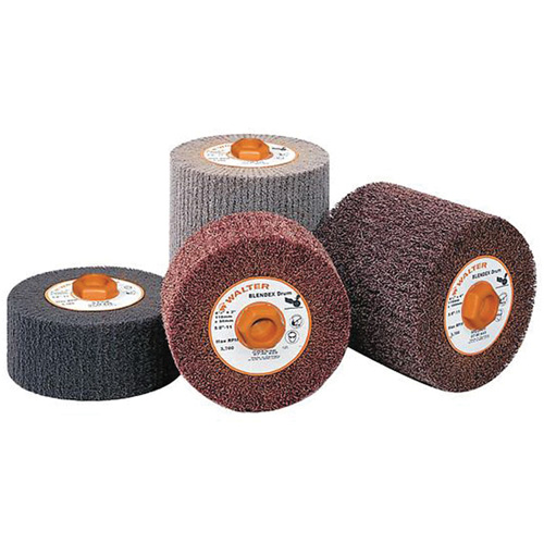 Tambour de conditionnement de surface Blendex, 4-1/2" dia. x 2" la, 5/8"-11 Arbre, Grain Cors&eacute; Mukwa Safety Services