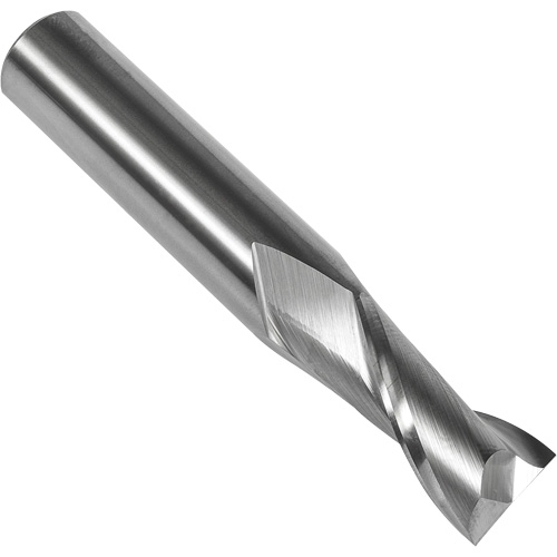 S108 30° Square End Mill, 9/16" Dia., 3-1/2" L, 2 Flutes, 9/16" Shank, Carbide Mukwa Safety Services