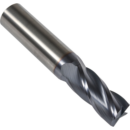 S234 30° Square End Mill, 1/16" Dia., 1-1/2" L, 4 Flutes, 1/8" Shank, Carbide Mukwa Safety Services