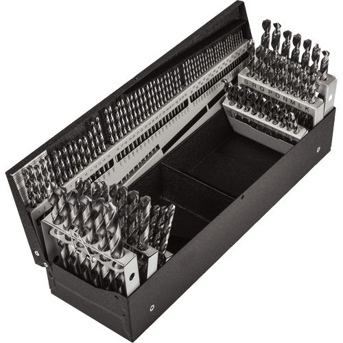 Jobber Length Combination Drill Bit Set, 114 Pieces, High Speed Steel Mukwa Safety Services