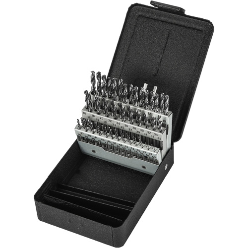 Stub Length Drill Bit Set, 60 Pieces, High Speed Steel Mukwa Safety Services