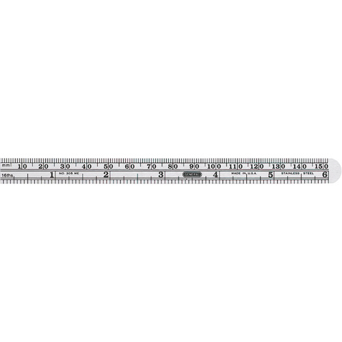 Economy Precision Flexible Ruler, 6-1/2" L, Steel Mukwa Safety Services
