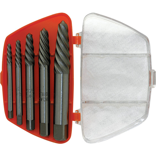 ISE-5 5-Piece Spiral Extractor Set, Chrome Molybdenum Mukwa Safety Services