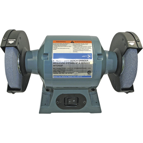 BGC-6 Heavy-Duty Bench Grinder, 6" Wheel Diameter, 1/3 HP Mukwa Safety Services