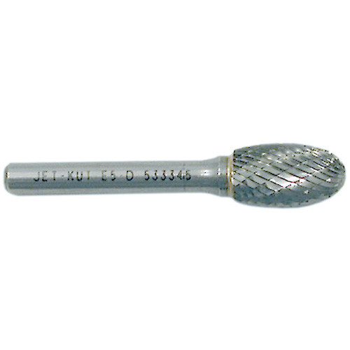 Fraise ovale, 1/4" dia., 1/4" Tige, 3/8" Prof. de la coupe Mukwa Safety Services