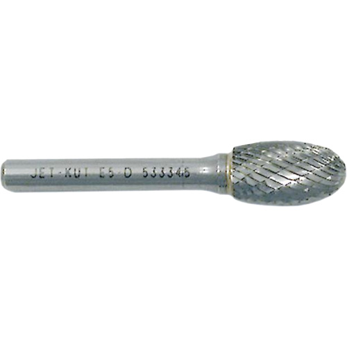 Fraise ovale, 3/8" dia., 1/4" Tige, 3/8" Prof. de la coupe Mukwa Safety Services