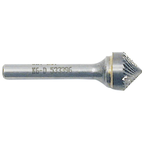 Cone Point Burr, 1/2" Dia., 1/4" Shank, 1/4" Depth of Cut Mukwa Safety Services