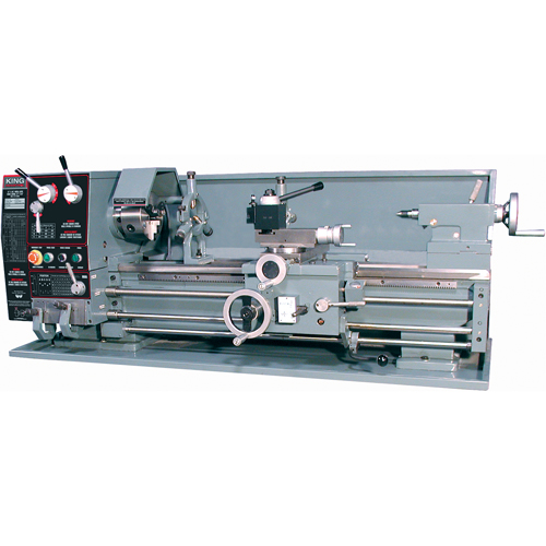 Gearhead Metal Lathe with Taper Attachment & Stand, 65" L x 28" W x 28" H Mukwa Safety Services