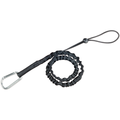 Squids&reg; 3100 Tool Lanyard, Bungee, Carabiner/Loop Mukwa Safety Services