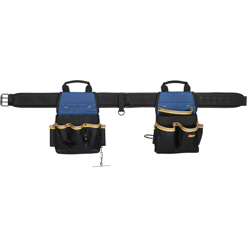 Combin&eacute;s de ceinture &agrave; outils &agrave; 20 pochettes, Polyester, Noir Mukwa Safety Services