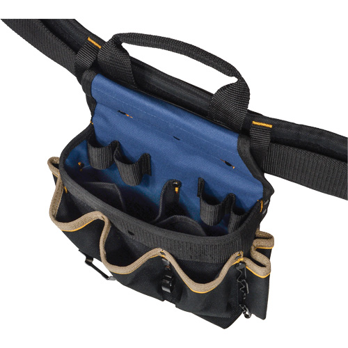 Combin&eacute;s de ceinture &agrave; outils &agrave; 20 pochettes, Polyester, Noir Mukwa Safety Services