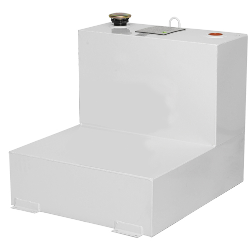 R&eacute;servoir de transfert pour carburant en acier, Acier, Capacit&eacute; 48 gal., Blanc Mukwa Safety Services