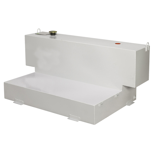 R&eacute;servoir de transfert pour carburant en acier, Acier, Capacit&eacute; 100 gal., Blanc Mukwa Safety Services
