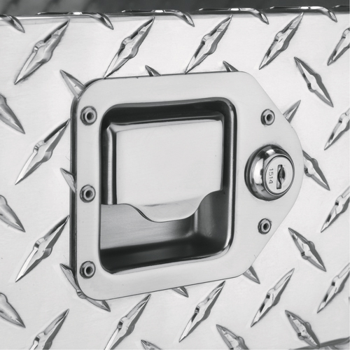 R&eacute;servoir de transfert pour carburant & coffre en aluminium, Aluminium, Capacit&eacute; 74 gal., Argent Mukwa Safety Services