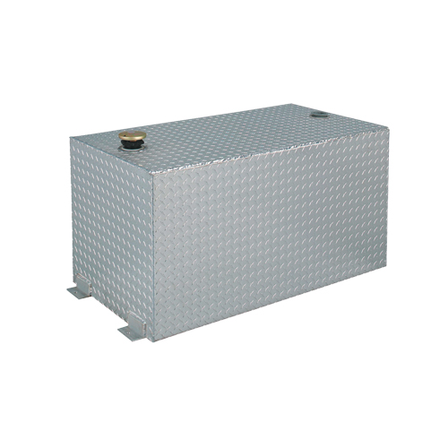 R&eacute;servoir de transfert pour carburant en aluminium, Aluminium, Capacit&eacute; 100 gal., Argent Mukwa Safety Services