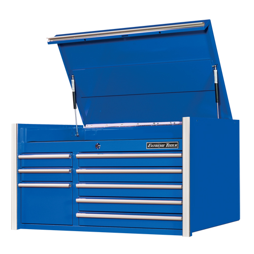 RX Series Tool Chest, 41" W, 8 Drawers, Blue Mukwa Safety Services