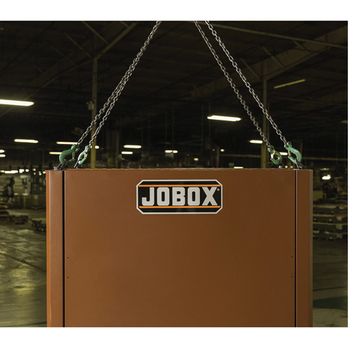 Field Office Jobsite Box, 33" W x 63" D x 80" H, Steel, Red Mukwa Safety Services
