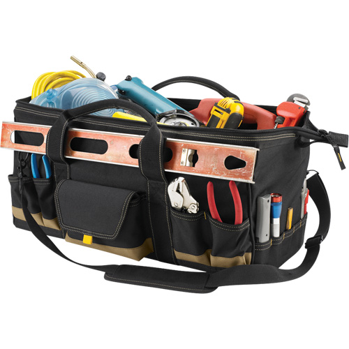MEGAMOUTH Tool Bag, Polyester, 32 Pockets, Black Mukwa Safety Services