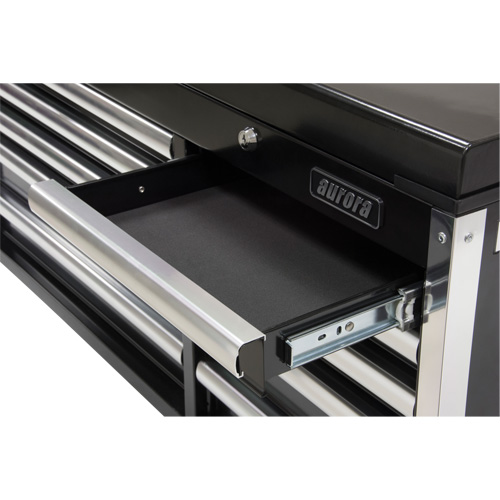 Industrial Tool Chest, 41" W, 10 Drawers, Black Mukwa Safety Services