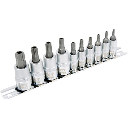 SS1438-10TB 10-Piece 1/4" & 3/8" Drive Tamperproof TORX&reg; Bit Socket Set Mukwa Safety Services