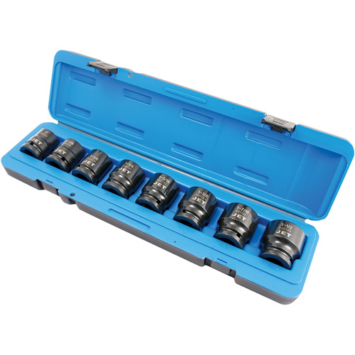 Jeu de douilles SAE PS834, 8 Mcx, Chocs, Prise de 3/4" Mukwa Safety Services