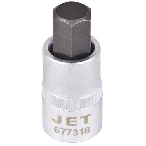 Bit Socket, Hex, 1/2" x 2" L, 1/2" Drive Mukwa Safety Services