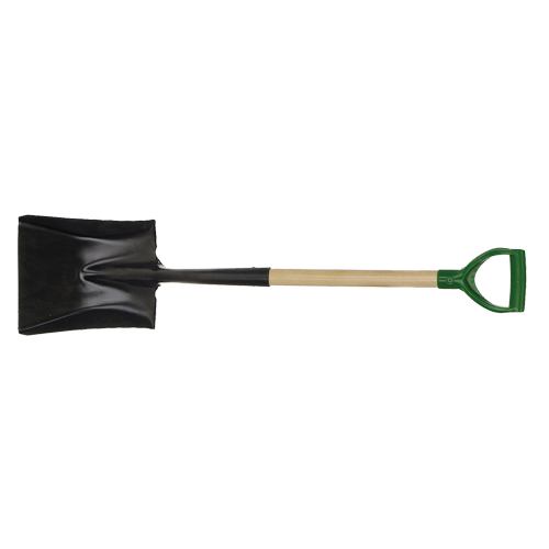 Pelle carr&eacute;e, Bois, Lame Acier durci, Manche en Prise en D, Longueur 29" Mukwa Safety Services
