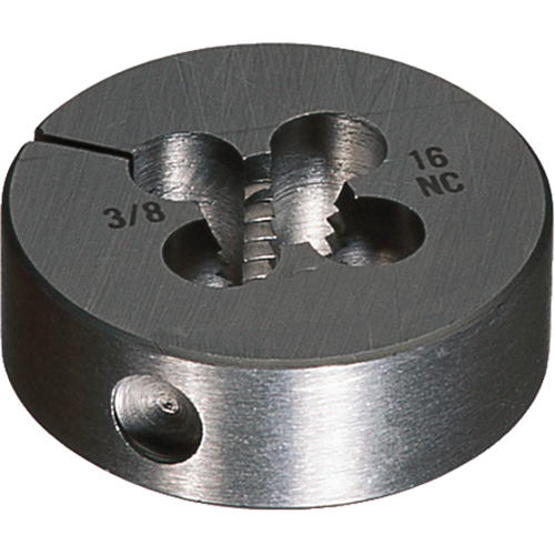CLE-LINE Round Adjustable Die, Bright Finish, 9/16"-18 Thread, High Speed Steel Mukwa Safety Services