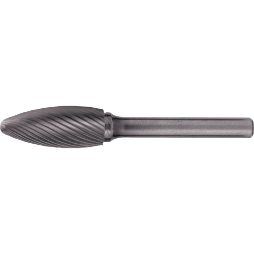 Fraises au carbure solide - Forme de flamme CLEVELAND, 1/8" dia., 1/8" Tige Mukwa Safety Services
