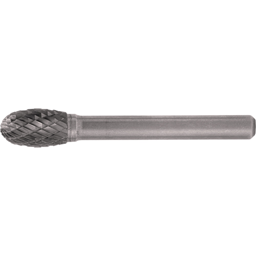 Fraises au carbure solide - Forme ovale CLEVELAND, SE-3, 3/8" dia., 1/4" Tige, 5/8" Prof. de la coupe Mukwa Safety Services
