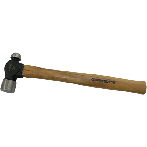 Heavy-Duty Ball Pein Hammer, 8 oz. Head Weight, Plain Face, Wood Handle Mukwa Safety Services