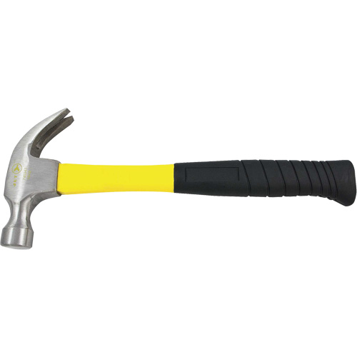 CF16F Marteau &agrave; panne fendue &agrave; manche en fibre de verre, 16 oz, Prise en Coussin&eacute;e Mukwa Safety Services