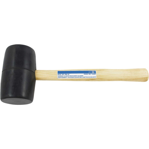 RM-32 Rubber Mallet, 32 oz., Wood Handle, 13-1/2" L Mukwa Safety Services
