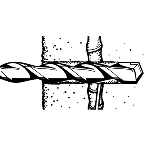 Rotary Rebar Cutters, 3/8", SDS-Plus Shank, Carbide Mukwa Safety Services