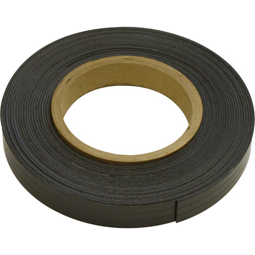 Magnetic Strips, 100' L x 1" W, 1/32" Thickness, Strength of 4 lbs. per Lin. Ft. Mukwa Safety Services