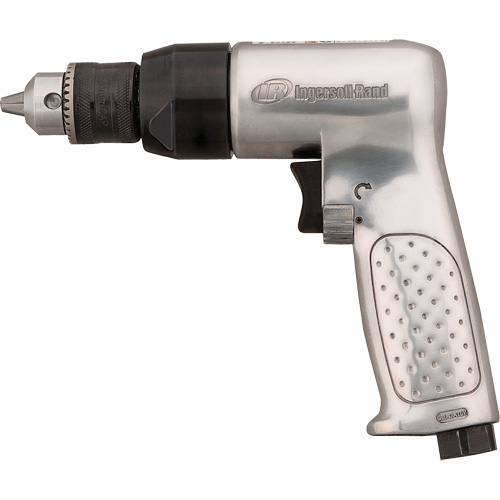 Right Angle Air Drill, 4 CFM, 1/4" NPTF, 94 dBA, 3/8" Chuck, Keyed Mukwa Safety Services