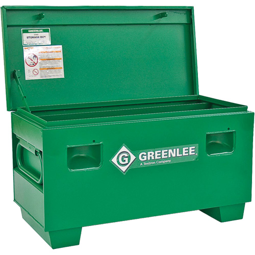 Coffre de chantier, 42" x 20" x 20", Acier, Vert Mukwa Safety Services