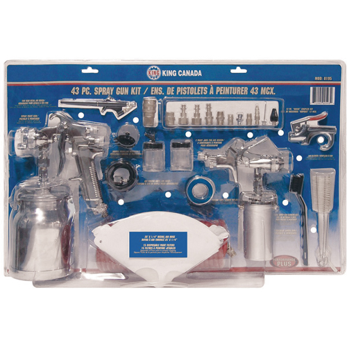 43-Pc. Spray Gun Kits Mukwa Safety Services