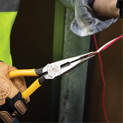 Long Nose With Side Cutter, 8-7/16" L Mukwa Safety Services